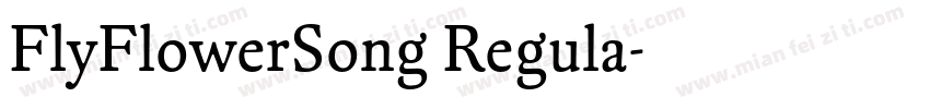 FlyFlowerSong Regula字体转换